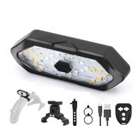 FXINRUIA E Scooter intermitente/luz trasera, LED Scooter intermitente usb-carga con mando a distancia compatible con ninebot MAX G30/G30D Series E Scooter intermitente ajustable Dirección