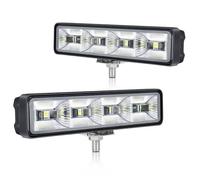 Fxlpower 2 Piezas 14,5cm Foco de Trabajo LED 12V 24V, 25W 3200LM Luz Amplia Faro Adicional Impermeable IP65, Luz de Marcha Atrás Offroad para Tractor, Camión, Pick-up, 4x4, Furgoneta