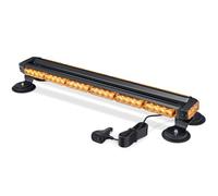 Fxlpower 71cm Rotativo Luz LED Estroboscópica, 12V-24V Amarillo Luz de Emergencia con 20 Imanes Resistentes para Vehículos de Construcción Carretilla Elevadora Tractor Remolque Quitanieves