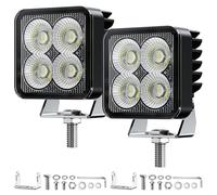 Fxlpower Inundación Faro de Trabajo LED 32W IP67 Blanco 6500K 3 in 2 Uds