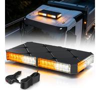 Fxlpower Luz Estroboscópica LED Rotativa Magnética 12V 24V Amarillo Blanco