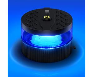 Fxlpower Luz Rotativa LED Azul y Blanca Magnética Recargable USB-C | Autonomía 10h, Imán 120km/h, 16 Modos, USB-C, IP67 Impermeable, ECE R65/R10, Auto y Tractor