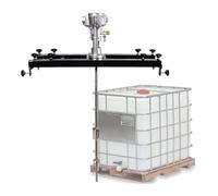 FXLUHAY Agitador de aire, máquina mezcladora eléctrica de tanque 1/2 HP, sin carga RPM: 0 ~ 2500 RPM, mezclador de soporte neumático, soporte de máquina de agitación de pintura (5 cilindros grandes)