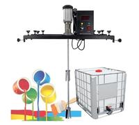 FXLUHAY Agitador de Aire, Mezclador de Tanque eléctrico de 980 W, Mezclador de Soporte neumático, Herramienta de Mezcla de Pintura con Soporte for agitador de Aire.