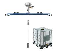 FXLUHAY Agitador de aire, mezclador neumático, máquina de agitación de pintura, mezclador de aire de pigmento con colgador de soporte, para agitador disolvente de tinta