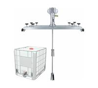 FXLUHAY Agitador de aire para tanque IBC, mezclador neumático de 250 galones 3/4 HP, hélice plegable, con colgador de soporte, máquina de agitación de pintura de 2600 rpm