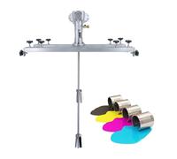 FXLUHAY Agitador de aire para tanque, máquina mezcladora neumática de tanque de 1000 L, herramienta de mezcla de pintura agitador de aire neumático, hélice plegable, con colgador de soporte (H003)