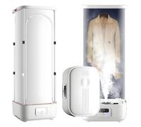 FXLUHAY Foldable and Portable Steam Drying Machine Automatic Ironing Machine,Collapsible Space Saver with Odor Removal,Perfect for Suits Delicates