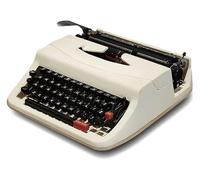 FXLUHAY Máquina de Escribir Inglesa mecánica Antigua, máquina de Escribir Retro portátil con Teclado inalámbrico, for Dispositivos múltiples, Muebles de Sala de Estudio