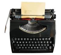 FXLUHAY Máquina de Escribir Inglesa mecánica, máquina de Escribir Vintage for un Flujo nostálgico, máquina de Escribir Manual portátil Tradicional Antigua for decoración del hogar