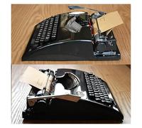 FXLUHAY Máquina de Escribir Inglesa mecánica Tradicional Antigua, Manual Retro portátil clásico nostálgico de 1980, Uso Normal Vintage