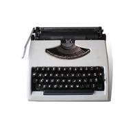 FXLUHAY Máquina de Escribir Manual clásica, máquina de Escribir Tradicional, Fuente de alimentación, impresión a Dos Colores, for Notas, Cartas, Escritura Creativa, escritores literarios,(White)