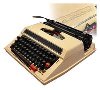 FXLUHAY Máquina de Escribir Manual clásica y Antigua, portátil, fácil de Usar, Incluye Juego de Cintas, máquina de Escribir de maquinaria