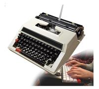 FXLUHAY Máquina de Escribir Manual Estilo Retro Tradicional, máquina de Escribir portátil Antigua máquina de Escribir Manual, Apto for Escribir novelas en Las Profundidades de la Selva(A)