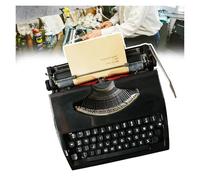 FXLUHAY Máquina de Escribir Manual portátil, Modelo de máquina de Escribir Vintage, Cintas, impresión en Dos Colores, Adecuada for Escribir sobre la Marcha, for Principiantes, Amantes Retro(Black)