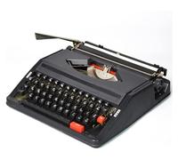 FXLUHAY Máquina de Escribir Manual portátil Tradicional, clásica, Retro, Antigua, máquina de Escribir, procesador de Textos clásico con Doble Carrete, Cinta Negra y roja(A)