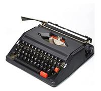 FXLUHAY Máquina de Escribir Manual portátil Tradicional, máquina de Escribir Antigua clásica Retro, procesador de Textos clásico con Cinta roja Negra de Doble Carrete(A)