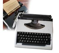 FXLUHAY Máquina de Escribir Manual portátil Tradicional, Vintage, No Requiere Fuente de alimentación, for Notas, Cartas, Escritura, escritores literarios,(White)