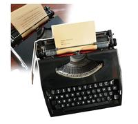 FXLUHAY Máquina de Escribir Manual portátil Tradicional, Vintage, No Requiere Fuente de alimentación, for Notas, Cartas, Escritura, escritores literarios,(Black)