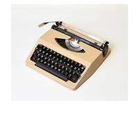 FXLUHAY Máquina de Escribir Manual portátil tradicionalMáquina de Escribir clásica, Retro, Antigua y Duradera, procesador de Textos clásico, máquina de Escribir de Estilo Retro(Beige)