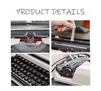 FXLUHAY Máquina de Escribir Manual Retro Antigua, máquina de Escribir Manual portátil Tradicional, máquina de Escribir Vintage for Flujo nostálgico(White)