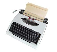FXLUHAY Máquina de Escribir Manual Retro Antigua, máquinas de Escribir for escritores, máquina de Escribir Retro for el hogar/Oficina/Escritorio de Sala de Estudio,(White)