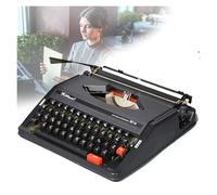 FXLUHAY Máquina de Escribir Manual Retro, máquina de Escribir de maquinaria Máquina de Escribir Manual Antigua, for Tomar Notas, Cartas, memorias(Black)