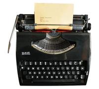 FXLUHAY Máquina de Escribir Manual Retro, máquina de Escribir Vintage Creativa, decoración del hogar de inspiración Funcional, Ideal for Cartas, Escritura Creativa, Manualidades,