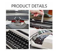 FXLUHAY Máquina de Escribir Manual Retro,Máquina de Escribir Vintage de Uso Normal,Apto for Escribir novelas en Las Profundidades de la Jungla,Disponible en Dos Colores(White,Whitekeyboard)