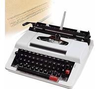 FXLUHAY Máquina de Escribir Manual Retro,Máquina de Escribir Vintage de Uso Normal,Apto for Escribir novelas en Las Profundidades de la Jungla,Disponible en Dos Colores(White,Blackkeyboard)