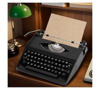 FXLUHAY Máquina de Escribir Manual Vintage, una antigüedad del Siglo Pasado, no Requiere energía, Perfecta for escritores y coleccionistas, con Sonido de Clic auténtico