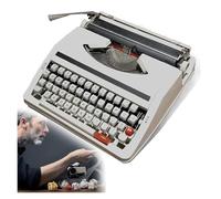 FXLUHAY Máquina de Escribir, Máquina de Escribir Inglesa mecánica Tradicional Antigua, Manual portátil Tradicional Antigua, Vintage for un Flujo nostálgico,(White)