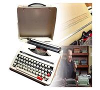 FXLUHAY Máquina de Escribir mecánica con Estuche, máquina de Escribir Manual Retro, for Notas o Cartas o Escritura Creativa, artículo literario del Escritor,(White)