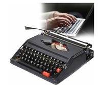 FXLUHAY Máquina de Escribir mecánica con Estuche, máquina de Escribir Manual Retro, for Notas o Cartas o Escritura Creativa, artículo literario del Escritor,(Black)