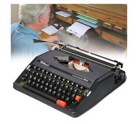 FXLUHAY Máquina de Escribir Retro Máquina de Escribir mecánica Inglesa Máquina de Escribir Manual portátil Tradicional Antigua for Notas o Cartas o Escritura Creativa(Black)
