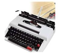 FXLUHAY Máquina de Escribir Tradicional, máquina de Escribir Manual de Estilo Retro, procesador de Textos clásico, Perfecto for Escribir novelas en Cualquier Lugar(A)