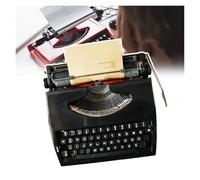 FXLUHAY Máquina de Escribir Tradicional,Máquina de Escribir Vintage,Impresión en Dos Colores,Puede Escribir legible,para Notas,Cartas,Escritura Creativa,escritores literarios,(Black)