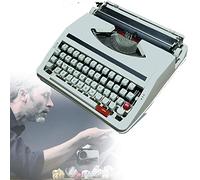 FXLUHAY Máquina de Escribir Vintage de Uso Normal, máquina de Escribir Vintage, máquina de Escribir Inglesa, máquina de Escribir Manual Retro portátil de Nostalgia clásica de 1980