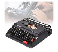 FXLUHAY Máquina de Escribir Vintage, Manual Retro, Mecánica Inglesa 1980 Nostalgia Clásica, Máquina de Escribir Manual Retro Portátil, Máquina de Escribir Vintage,(Black)