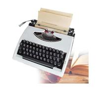 FXLUHAY Máquina de Escribir Vintage, Manual Retro, Mecánica Inglesa 1980 Nostalgia Clásica, Máquina de Escribir Manual Retro Portátil, Máquina de Escribir Vintage,(White)