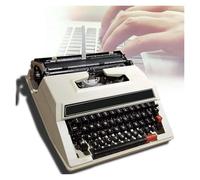 FXLUHAY Máquina de Escribir Vintage - Máquina de Escribir Manual portátil Tradicional Antigua for un Flujo nostálgico - Experimente el Encanto de los Viejos Tiempos