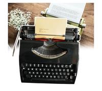 FXLUHAY Máquina de Escribir Vintage, máquina de Escribir Tradicional, impresión a Dos Colores, con Cintas, Puede Escribir legible, for Notas, Cartas, Escritura Creativa, escritores literarios,(Black)