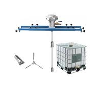 FXLUHAY Mezclador de pintura neumático, agitador de aire de 265 galones, herramienta de mezcla de máquina de agitación de pintura de 1300 rpm, mezclador de soporte, especial para barriles de tonelada