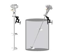 FXLUHAY Mezclador de pintura neumático, agitador de aire de mano, 55 galones, soporte de clip de barril de tanque, agitador de aire, máquina de agitación automática