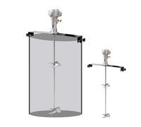 FXLUHAY Mezclador de pintura neumático de 55 galones, agitador de aire de barril de tanque de 1/2 HP, herramienta de mezcla de máquina de agitación de pintura para tinte de tinta líquida viscosa (hoja