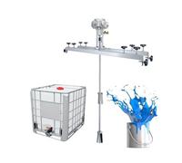 FXLUHAY Mezclador de pintura neumático de 60 galones, agitador neumático de cubo, agitador de pintura, soporte de máquina de agitación de pintura, agitador de aire, herramienta de mezcla de pintura