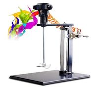 FXLUHAY Mezclador neumático de Soporte, 20 L, 5 galones, 1/4 HP, agitador automático de Acero Inoxidable for recubrimientos de Pintura, Mezclador de líquidos accionado por Aire.