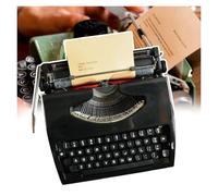 FXLUHAY Modelo de máquina de Escribir Manual clásica, con Cintas Rojas y Negras, fácil de Usar, sin Fuente de alimentación, máquina de Escribir Tradicional, for el hogar, cafetería, Vitrina,(Black)