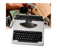 FXLUHAY Modelo de máquina de Escribir Manual clásica, con Cintas Rojas y Negras, fácil de Usar, sin Fuente de alimentación, máquina de Escribir Tradicional, for el hogar, cafetería, Vitrina,(White)