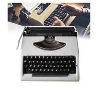 FXLUHAY Modelo de máquina de Escribir Vintage,Cintas de máquina de Escribir Manual portátil,Impresión en Dos Colores,Fácil de Transportar,Adecuado for Escribir sobre la Marcha(White)